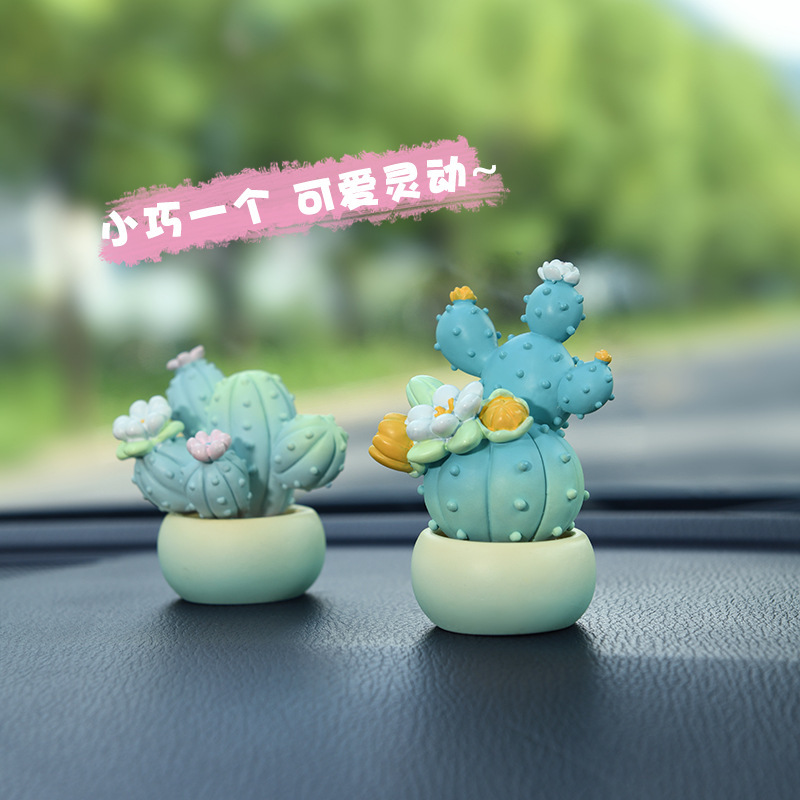 Cactus Cactus Cactus Cactus Creaming Creative Simulator Car Decoration Green Farmer Decoration