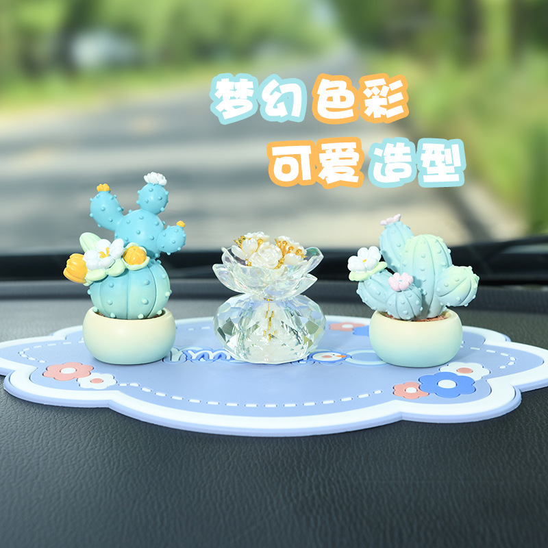 Cactus Cactus Cactus Cactus Creaming Creative Simulator Car Decoration Green Farmer Decoration