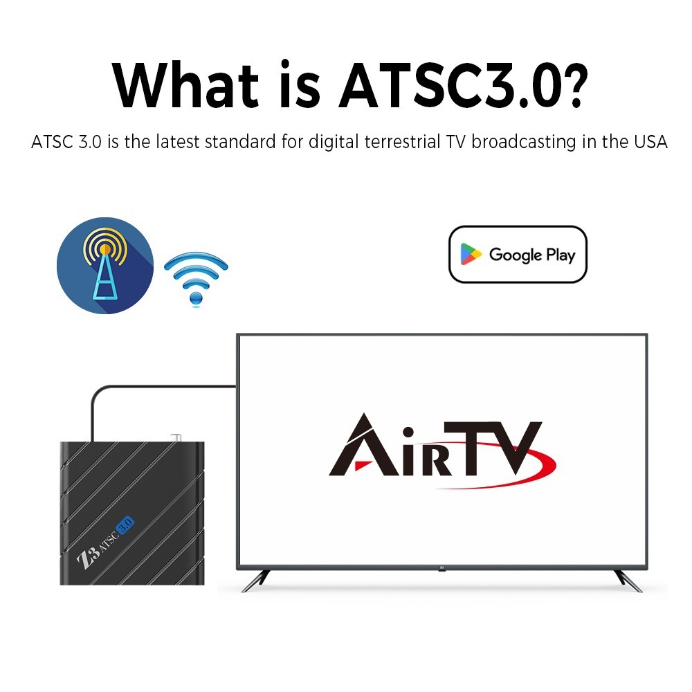 Cross-border thermal sale of Z3ATSC 3.0 cap box Amlogic S905Y4 Foreign Trade Box 4K Andre 11 TV Box