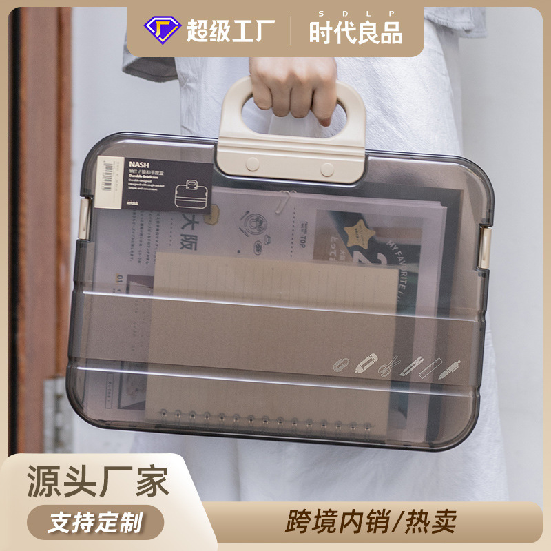 Customized plastic file trial papers for multi-purpose file bag production information organ package