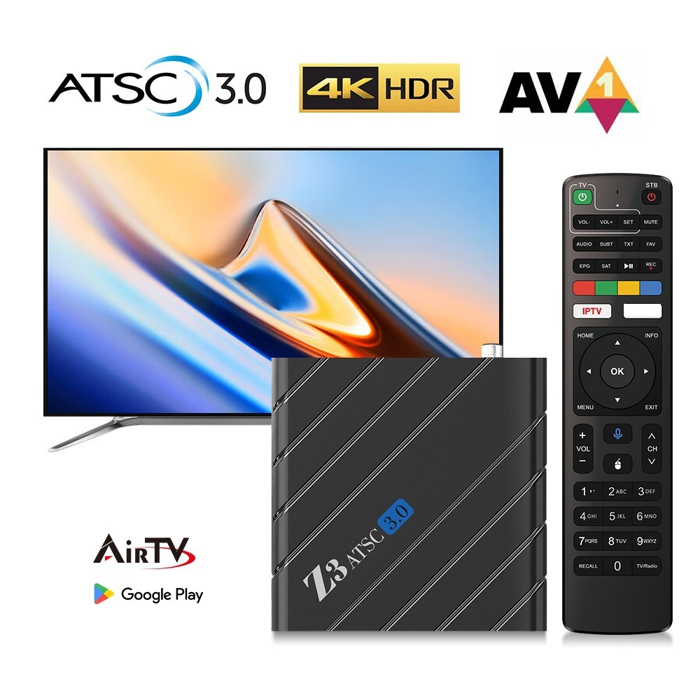 Cross-border thermal sale of Z3ATSC 3.0 cap box Amlogic S905Y4 Foreign Trade Box 4K Andre 11 TV Box