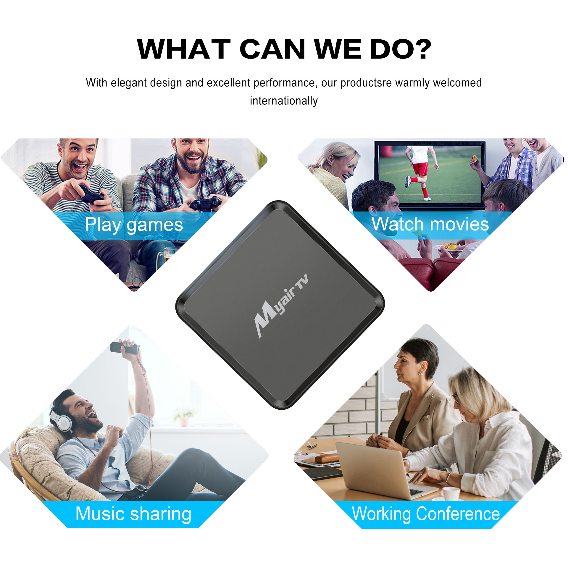 Cross-border MYair Top Box S905W2 Network Player 4K Andres 11 Foreign Trade TV Box 2+16G