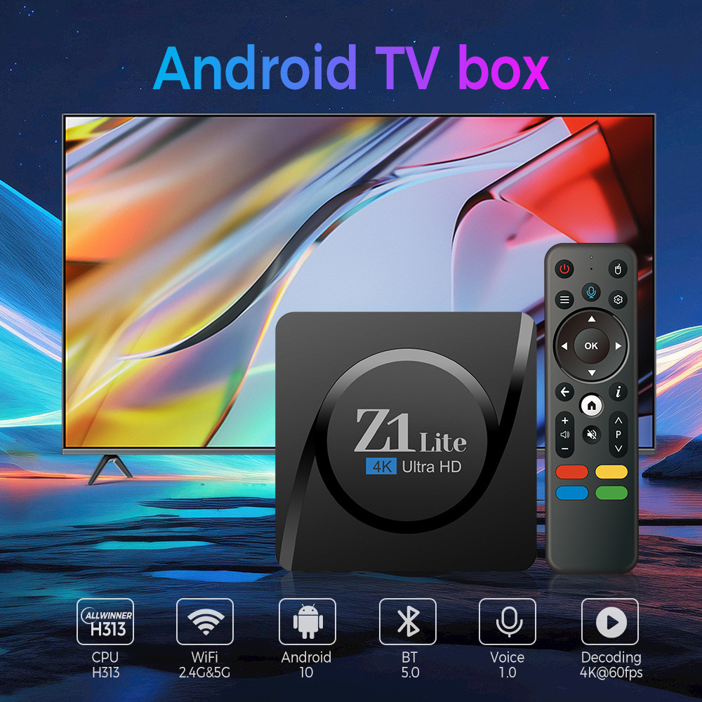 Z1lite roof box, ATV TV box, full of H313 Andres, 10-frequency WIFI Bluetooth, high-level TVBox