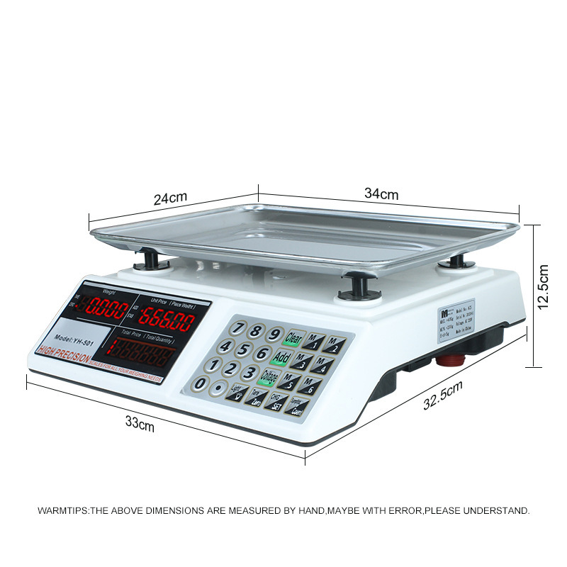 1g Accurate weighting of commercial electronic scales 30kg/40kg High-quality scales