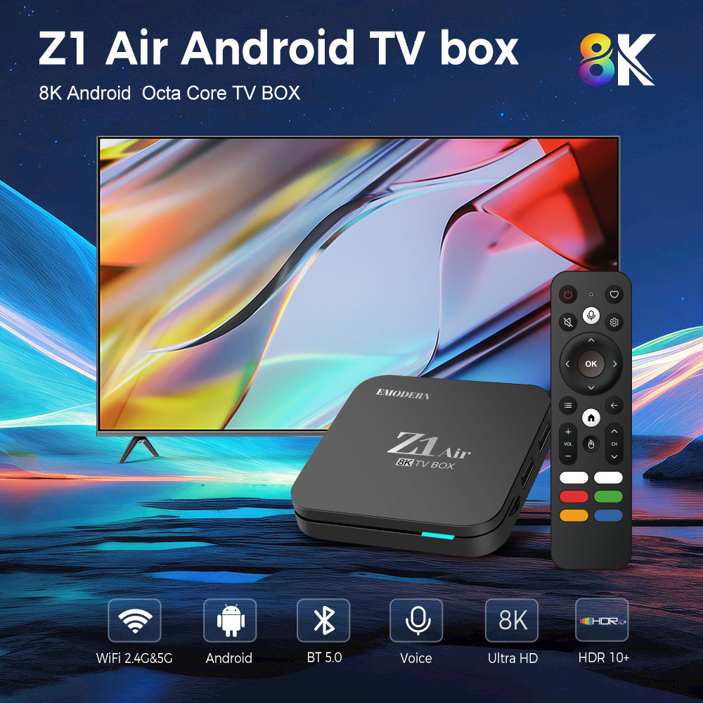 Z1 Air Universal H313 Double-frequency 8K Top Box of High-Clean Andretvbox Foreign Trade TV Box