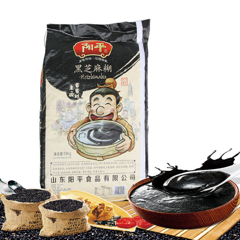 今华方 冲饮谷物 营养早餐粥阳平黑芝麻糊粉原味10千克/袋