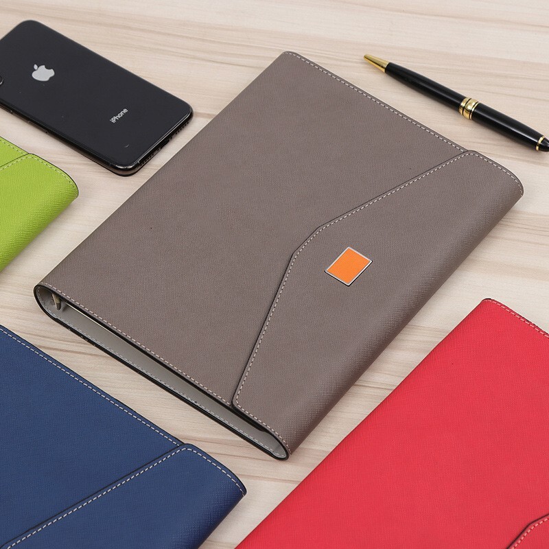 High-quality A5-Korean business notebook trichronic notebook PU to print LOGO