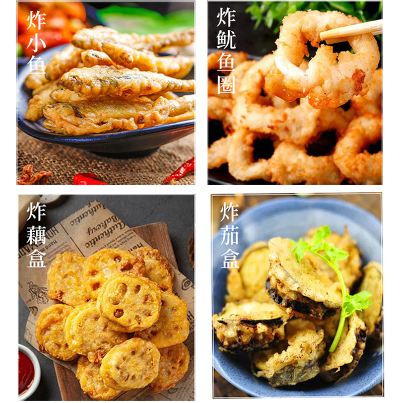 Ben sẽ phải chiên cánh với 1000g thịt heo và rau chiên.