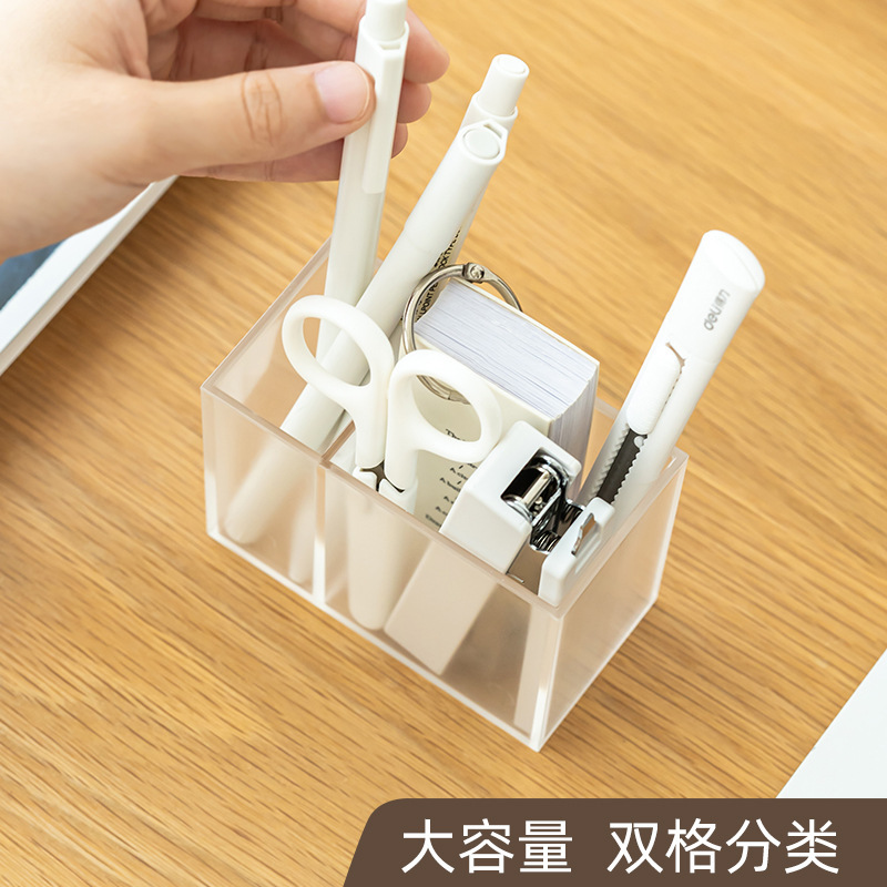 Multi-purpose stationery packs of office desktop pencases for modern-day double-heavy and transparent pens