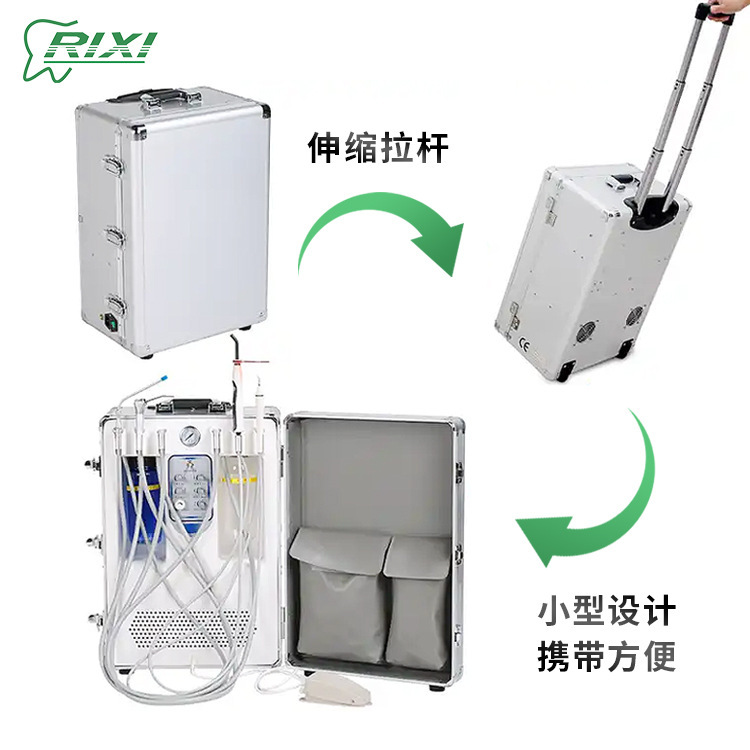 Portable portable combination treatment machine high-speed grinder white machine for dental mobile turbine workshops