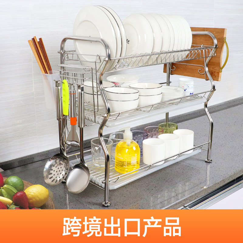 304 nhà bếp vải dầu thép không gỉ, thu thập bát và đũa để thu thập 3 tầng