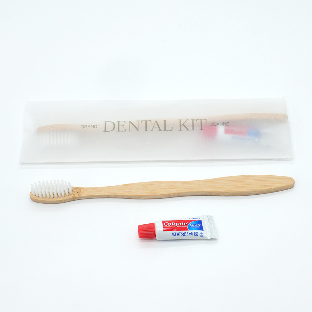 A one-time soft-haired toothbrush distribution for a five-star guesthouse guesthouse with toothpaste cleaning kits