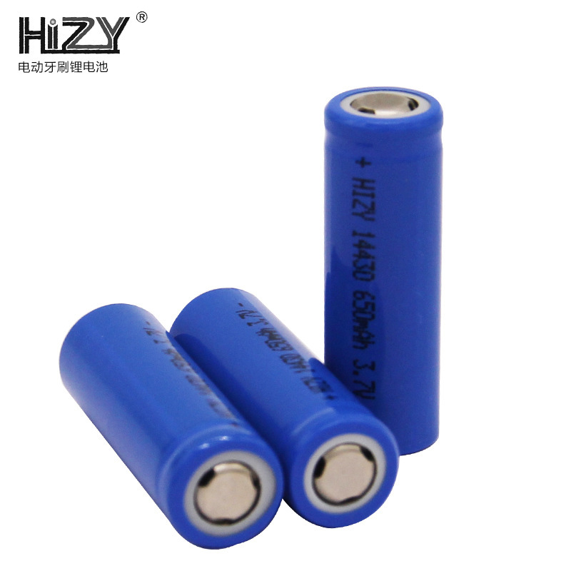 Nhà máy cung cấp pin lithium 14430, pin lithium đèn pin 3.7V, pin lithium thẩm mỹ điện 650 mAh