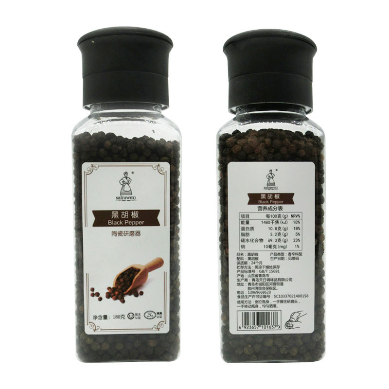 Tiêu đen, bít tết Tây, bếp tiêu đen, cối xay 180g.