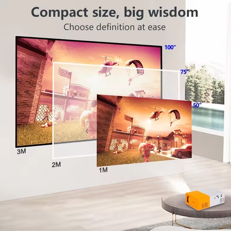 Foreign trade cross-border YG300 with a projector mini-high-single home theater projector