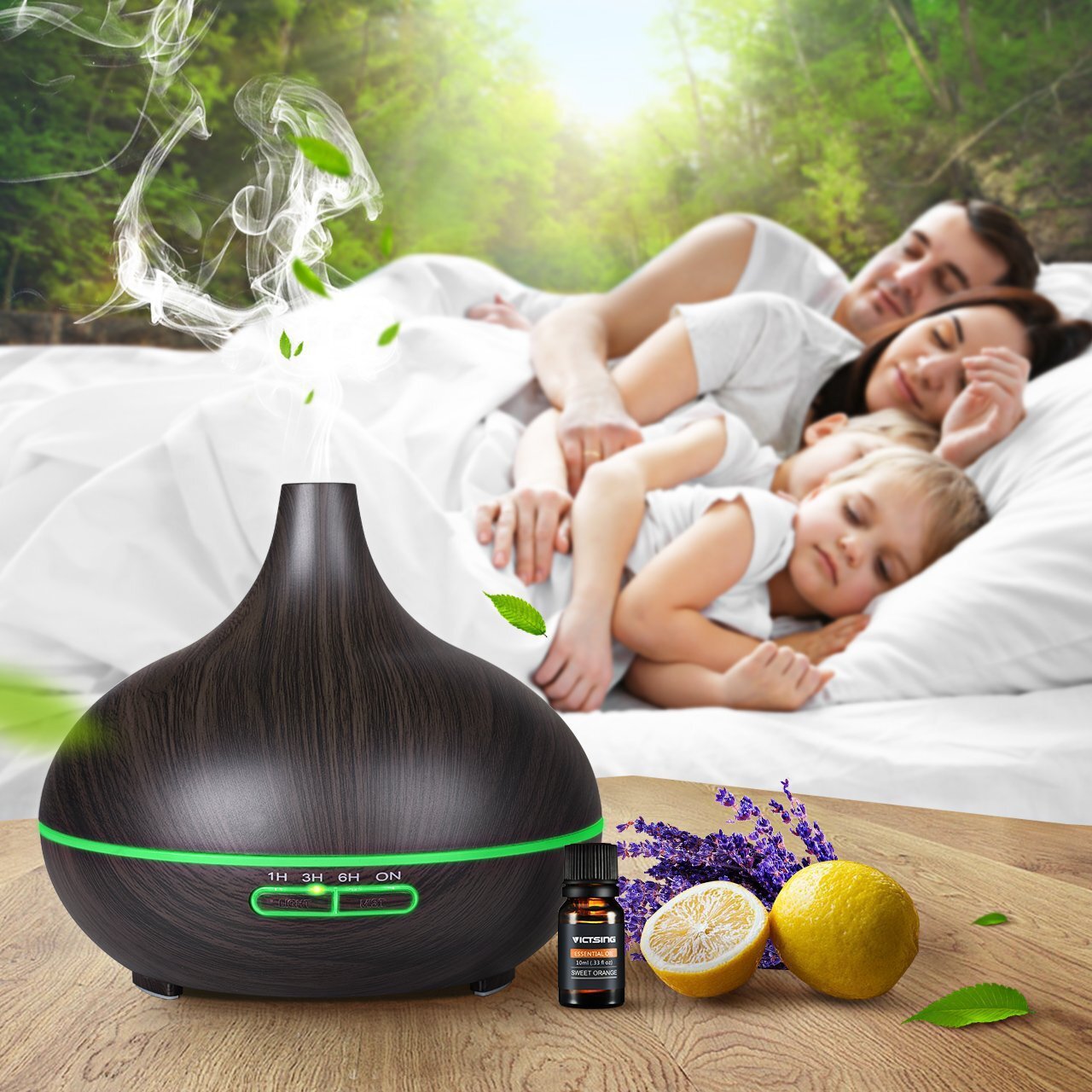양파 향수 기계, 가정 근거한 침실 공기 소음기, 초음파 유화액 fumigator.