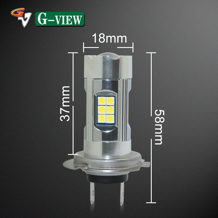 Wholesale of plant led car lamp H7 with lens 27W led fog light, fogproof light daylight