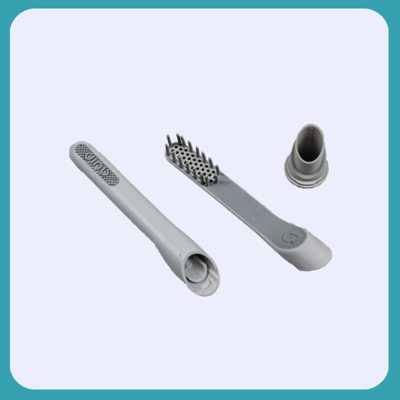 The plastic mould for electric toothbrush fittings is customised for processing.