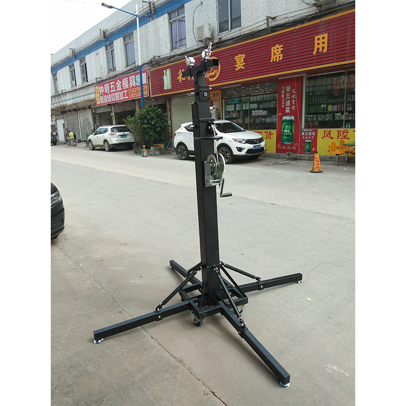 A05 Heavy 6-metre new 4-wheel fold foot stage light support, heavy; 250kg.