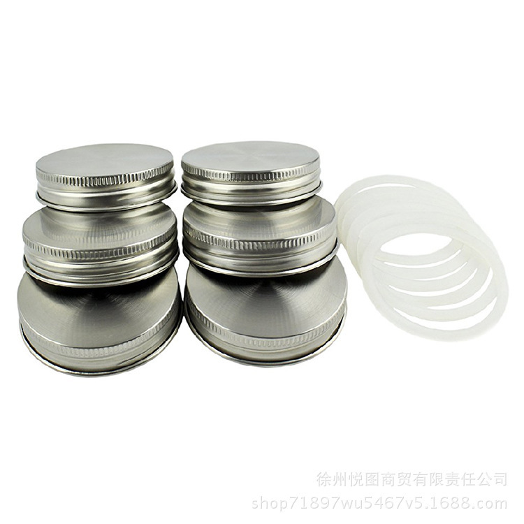 304 stainless steel sealed lid 70mm narrow mouth Mason lid silicon O-type mat stainproof