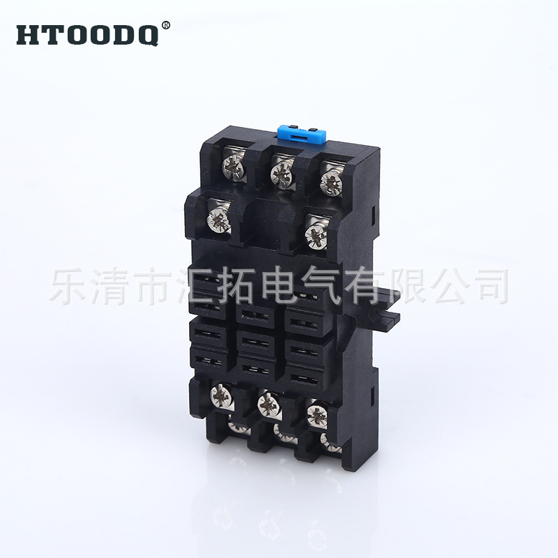 JQX-38F Relay Base, 11 lỗ, mắt cố định, cơ sở tiếp sức lớn.