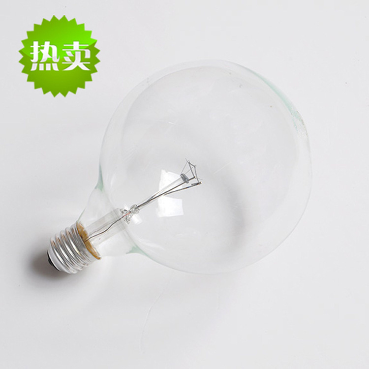 G80G95G125LED Ánh sáng bóng rồng trong suốt E27 độ lớn Snail Retro, bóng đèn toàn cầu