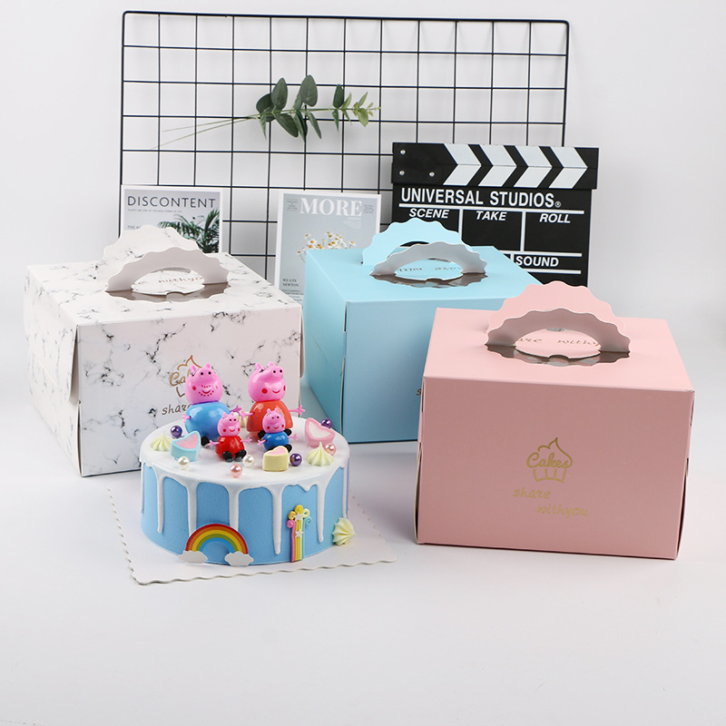 European birthday cake box wrapper box mini 4 ' 6 '