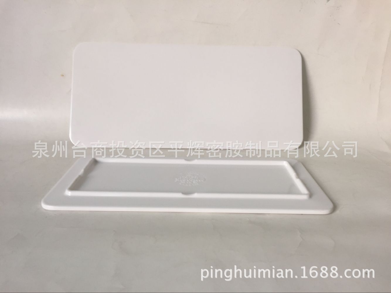 美耐皿11.8寸和14寸长方平板盘 美耐皿菜板 白色 可定制图案出口