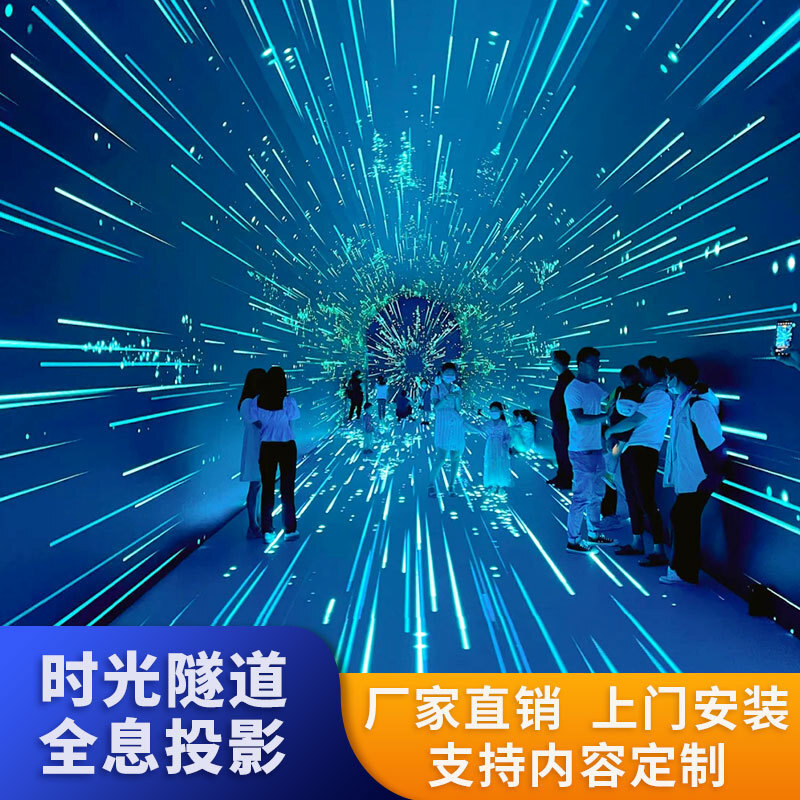 Time Tunnel's Dream Ocean theme area is a three-d holographic projection of immersion of naked eyes.