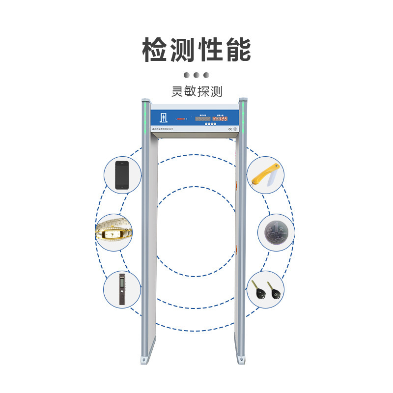 Security gate high-precision metal detection school station plant security detection metal detector