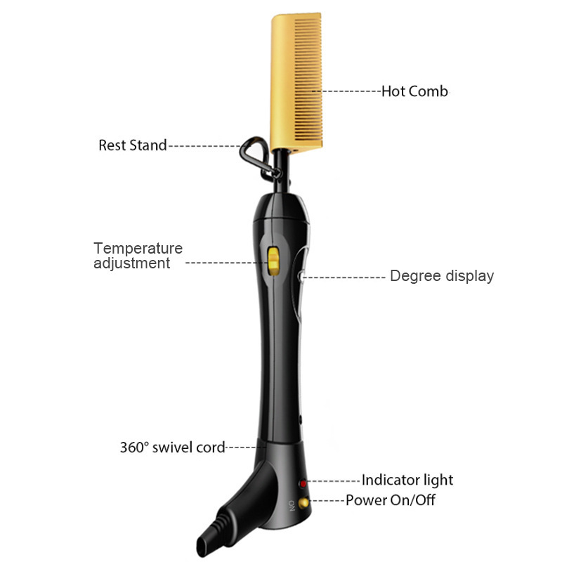 Nhà sản xuất nguồn chuyên dụng Amazon lược chải tóc điện tùy chỉnh A6C1F