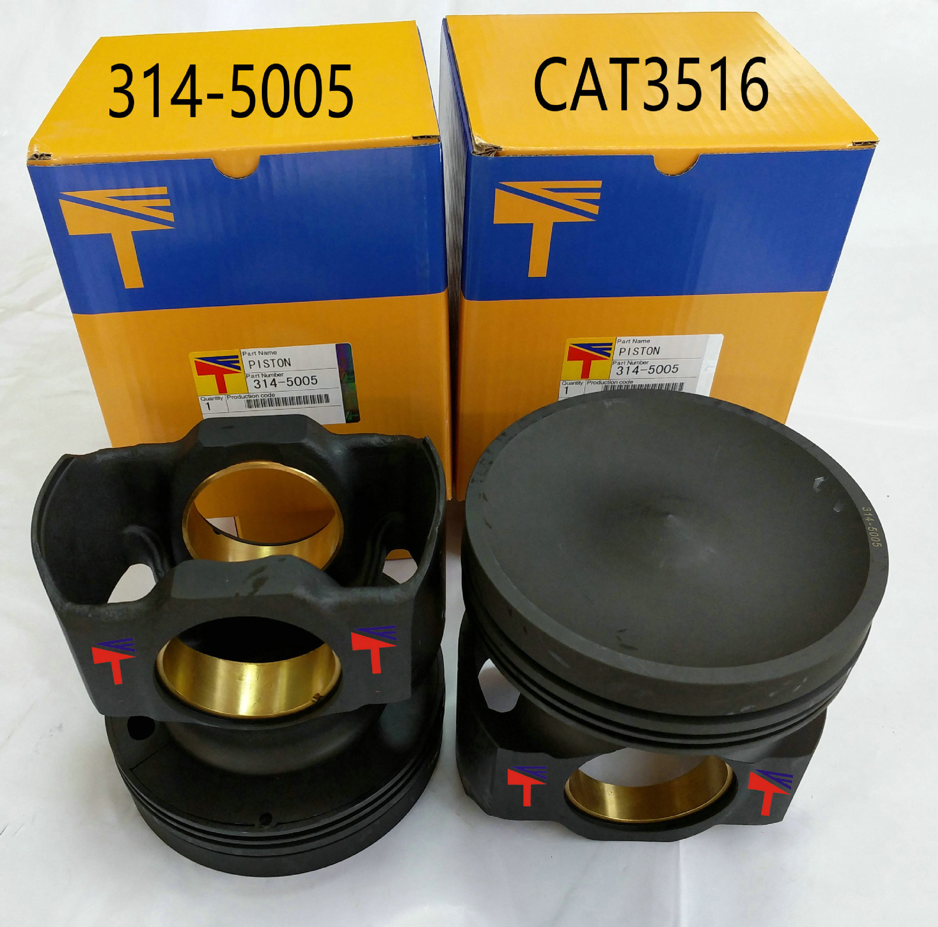 314505 314-5005 282-0644 233-2430 Application of 3512 3516 engine pistons