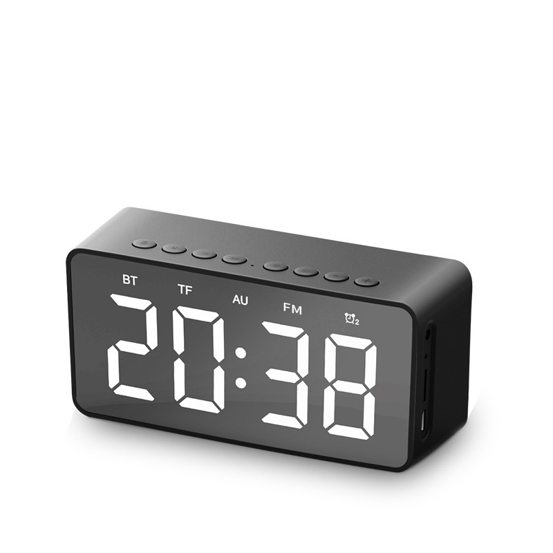 BT506 new FM clock clock bluetooth box mini mirror card annual bluetooth sound