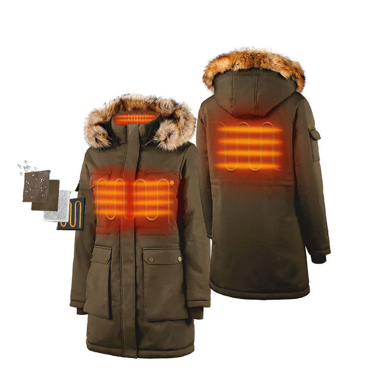 HEATED JACKET 冬季智能發熱外套電加熱外套加厚保暖電加熱夾克