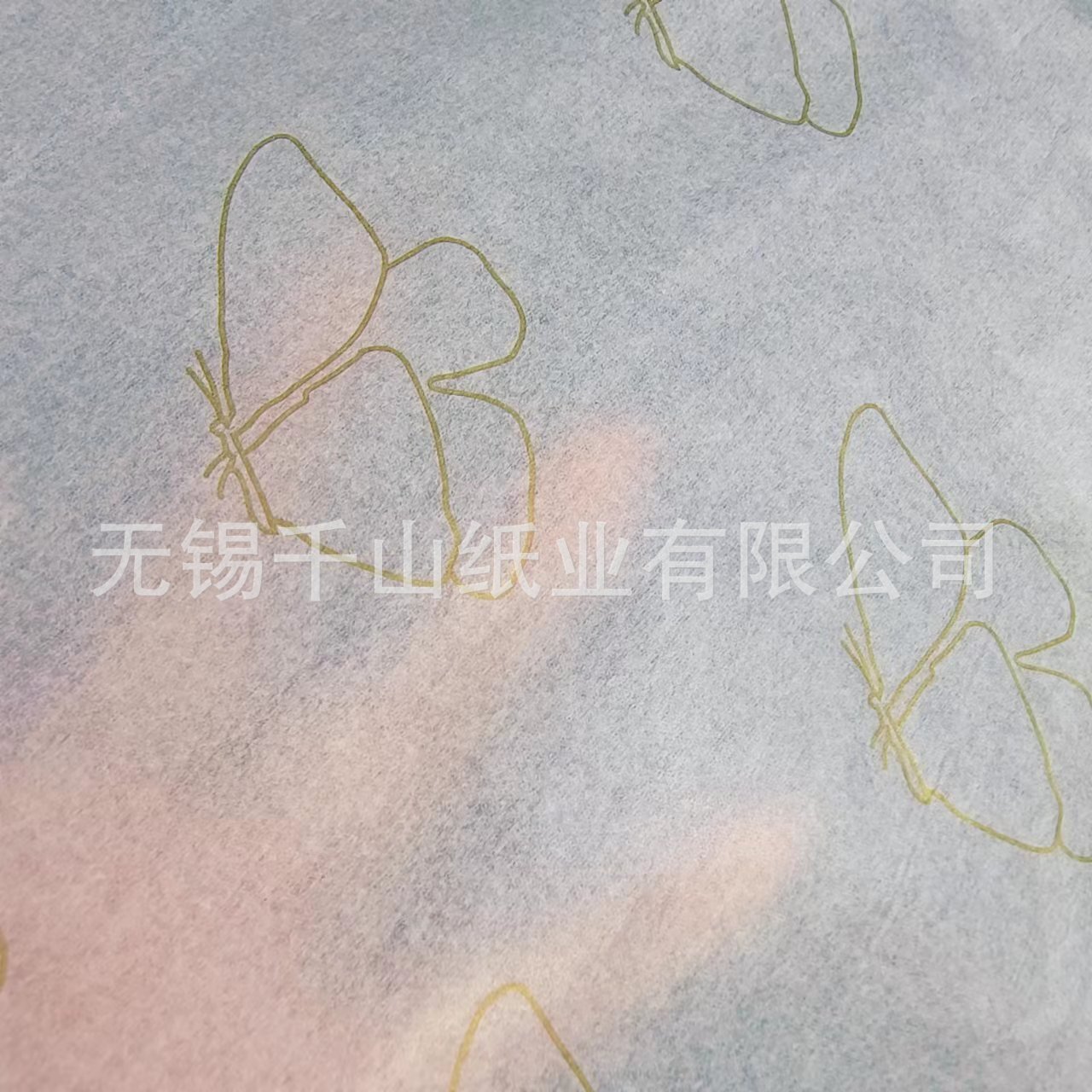 Wholesale of pear paper printing gold butterflies logo gift wrapping paper liner paper