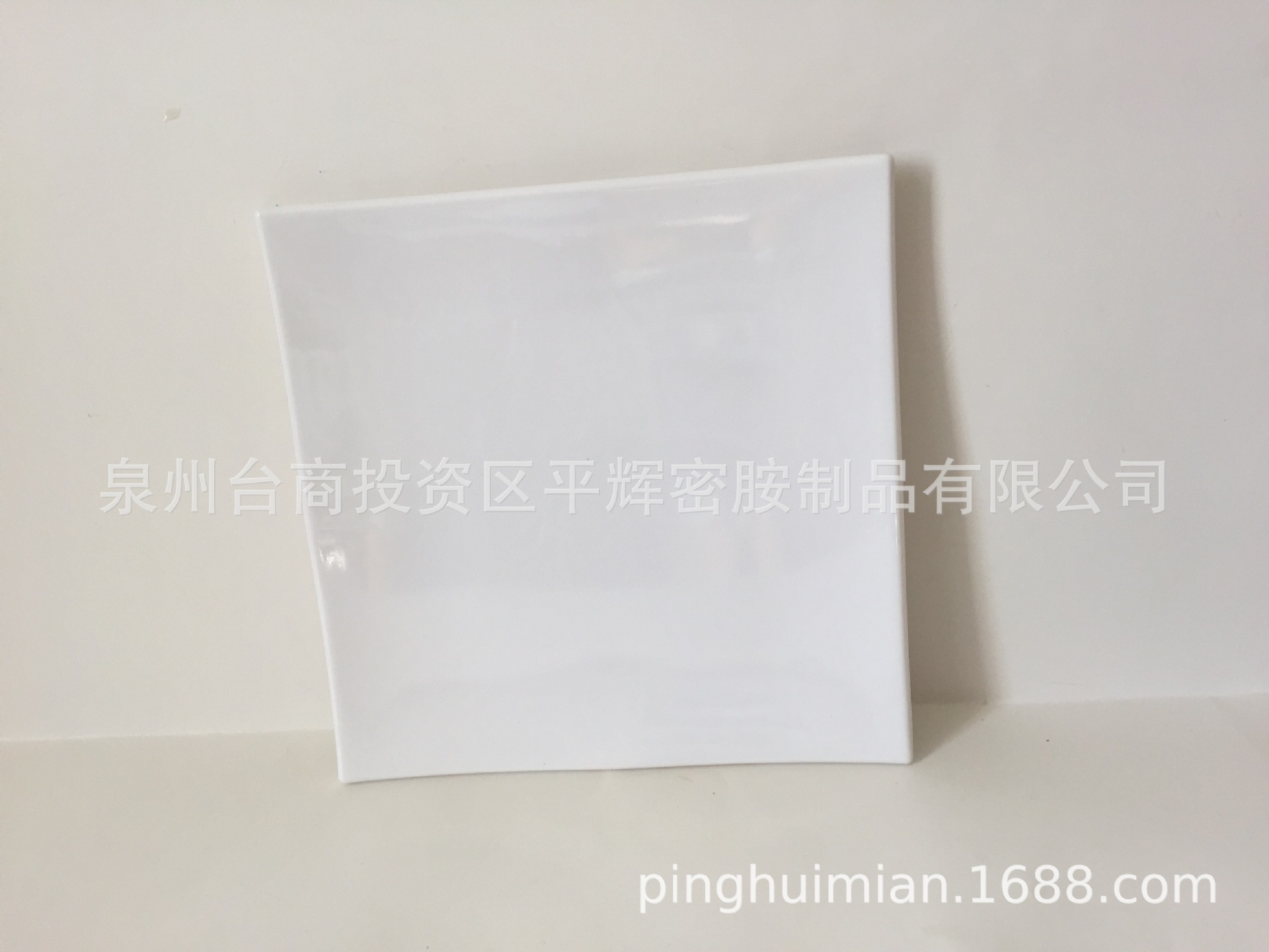 A5 仿陶瓷9寸美耐皿正方形盘 酒店餐具 白色密胺餐具
