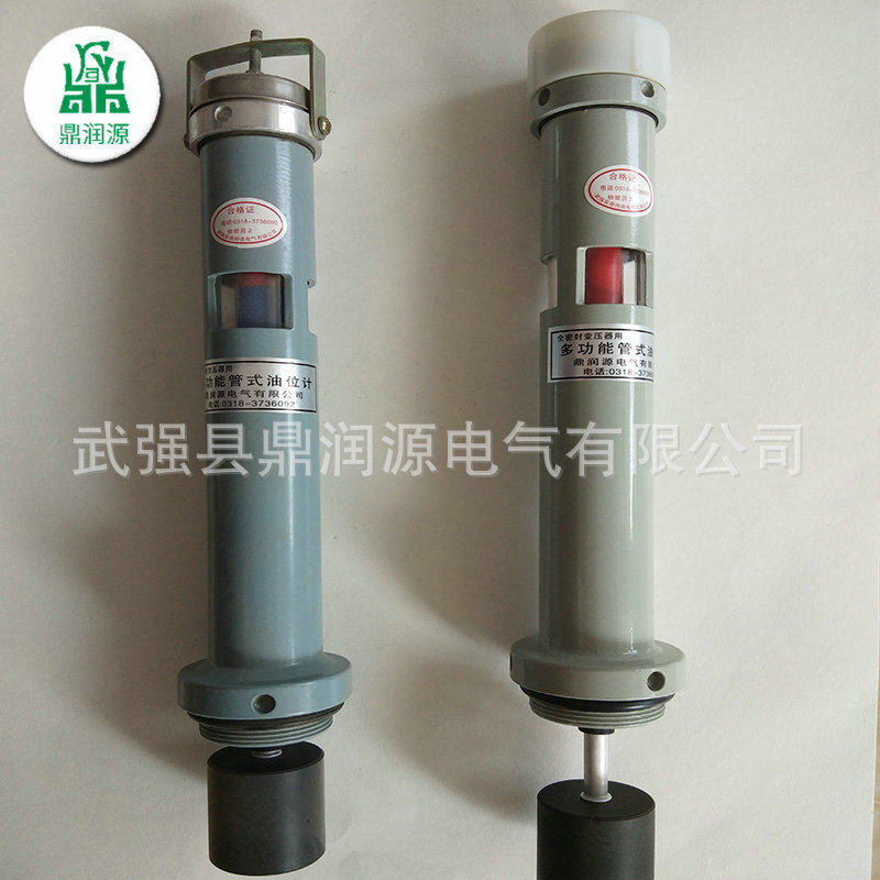 Oil-impregnated transformer tube-level meter.