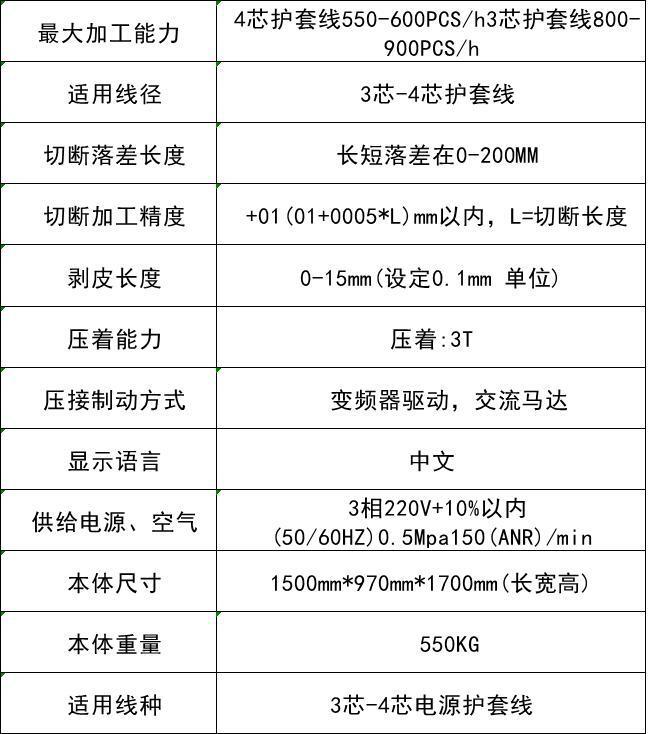 厂家直销全自动精密型电源护套线自动剥皮打端机一体机