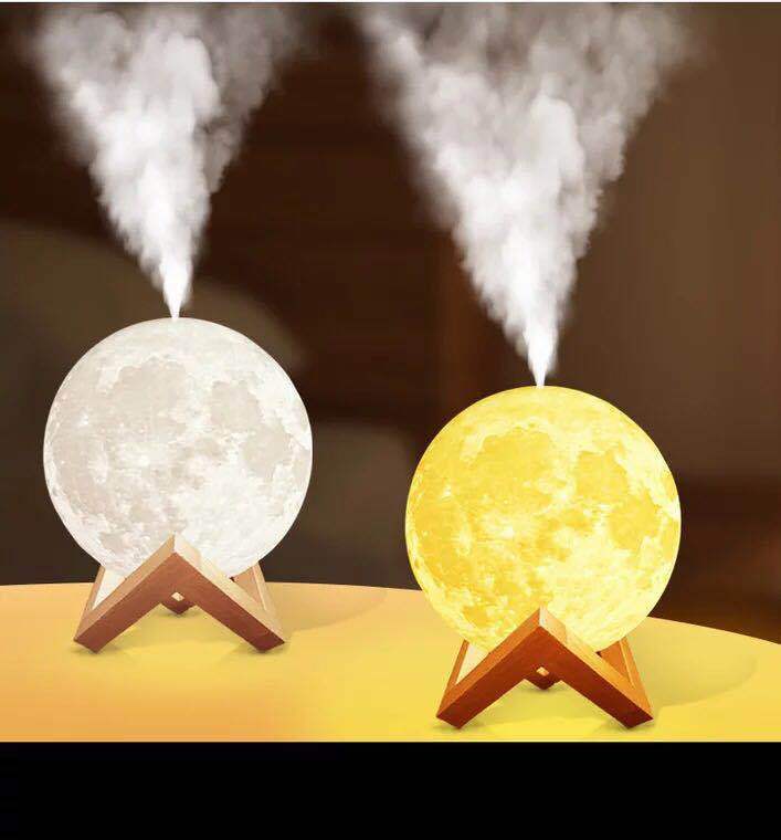 Lunar lantern 가습기 홈 기반 창의적인 밤 빛 빛 공기 wetter
