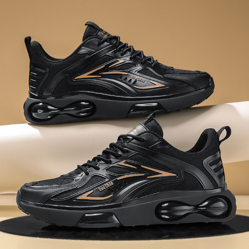 Black men's shoes, spring students' scooter shoes.