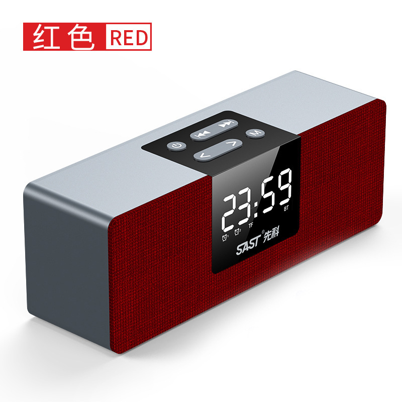 Wholesale of a desk clock factory with a bass plug player for a T13 wireless clock bluetooth stereo