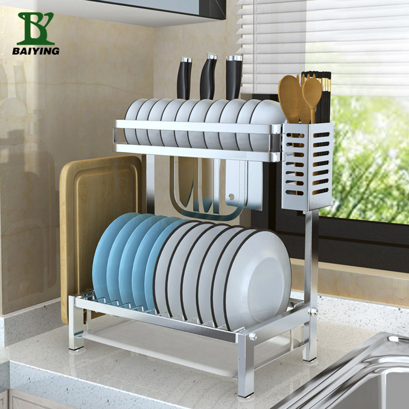 304 tủ bếp không rỉ thép cho bếp, bát nhựa đường, trống không.