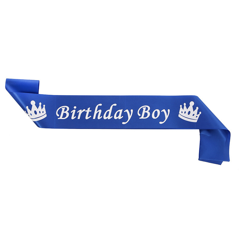 Birthday party blue star crown ceremonial belt, day boy, birthday boy belt.