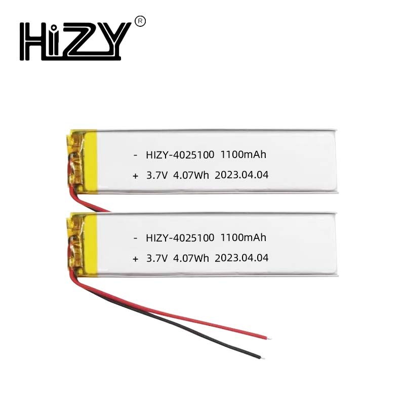 RMB 4025100 pin lithium ion 1100 mAh đèn LED trang điểm ống kính pin polymer sạc