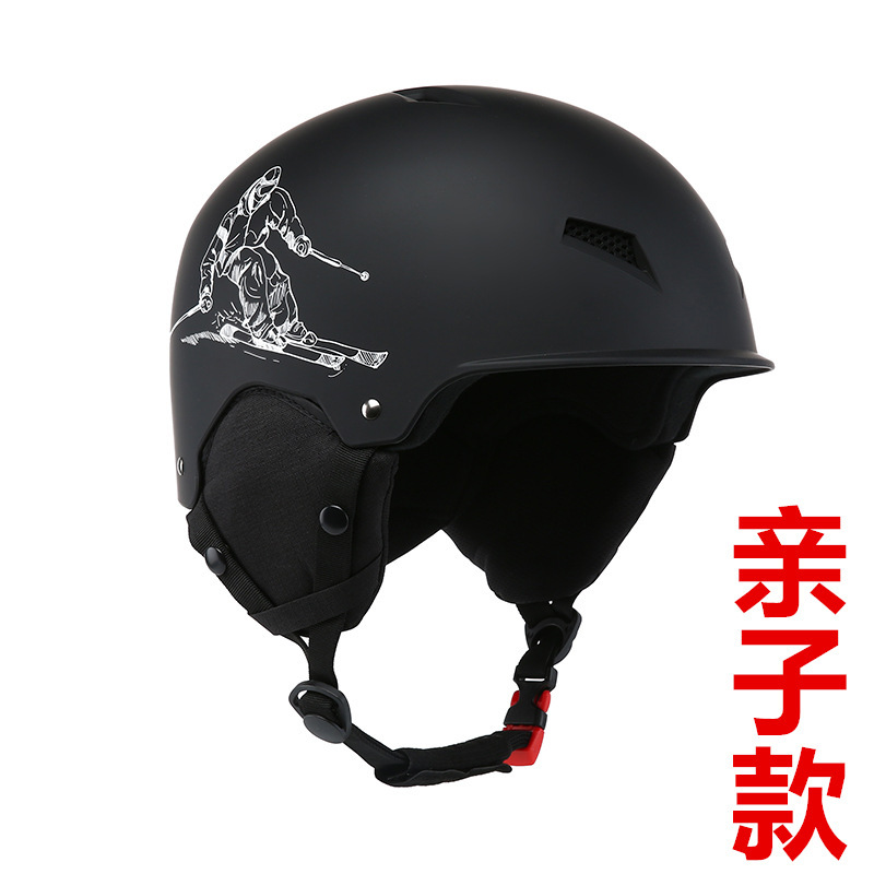 Sport helmet skiing, male and female, single-board heating, adult children 3C protection/ski helmet 062