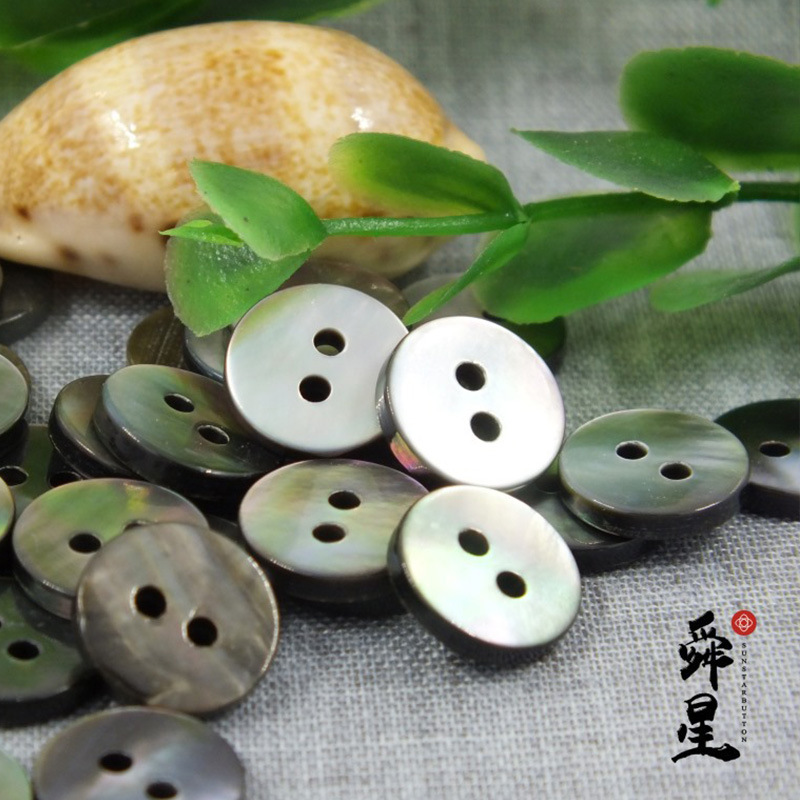 Nút Garsham Shell Buttons, nút nút khuy đen, nút tự chọn với nút mắt.