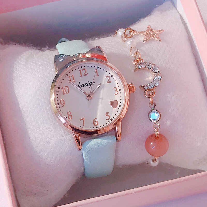 A cute e-stone watch for boys and girls in early childhood school with a child's night-light watch