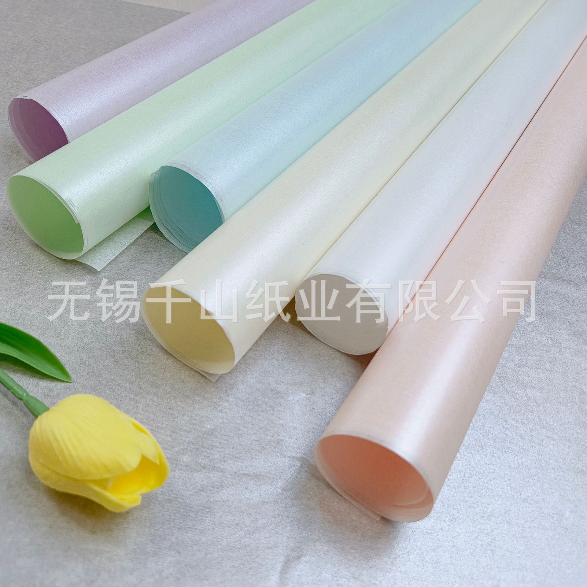 Customize Korean-sweeted light paper with a high sense of manual flower wrapping paper and waterproof paper