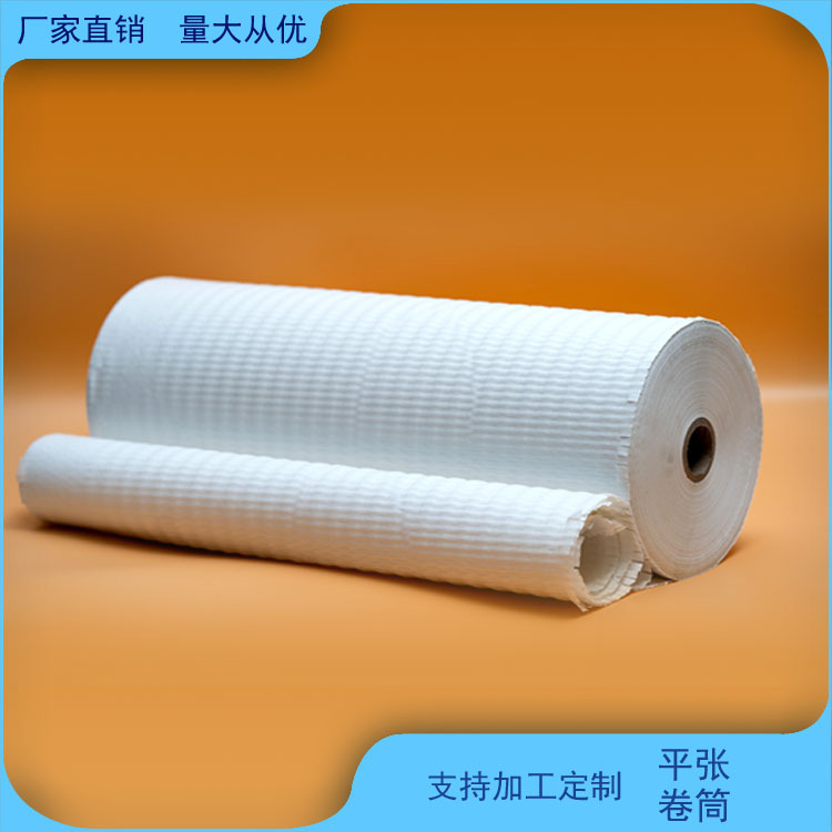 Production by the manufacturer of white paper for the packaging of flowers in flat sheets or rollers