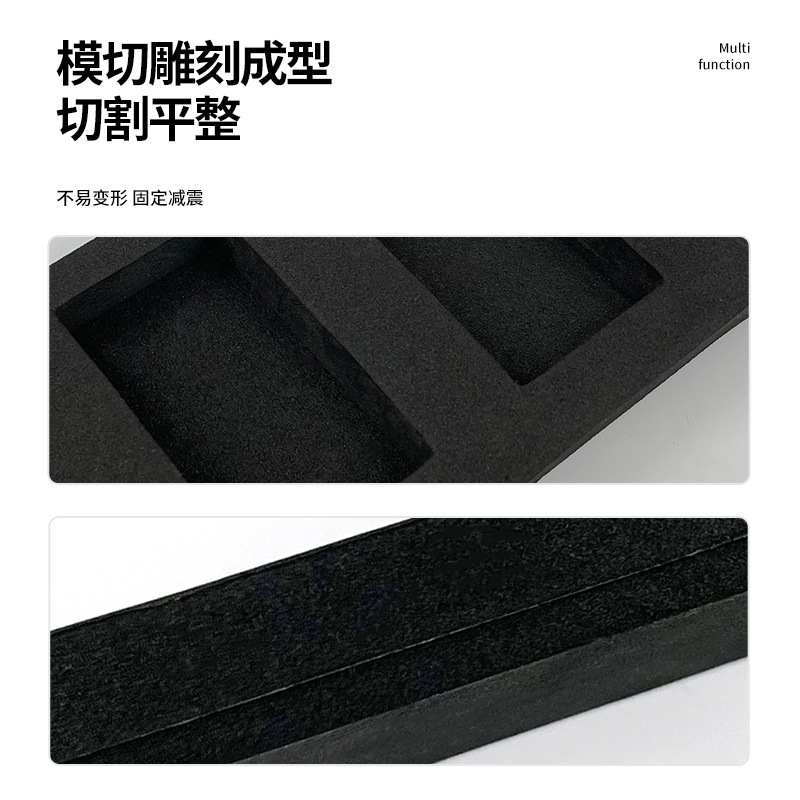 High-density sponge fragrance cosmetics box packaging eva velvet velvet toolbox EVA